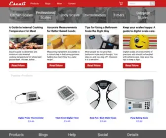 Escali.com(Scales Thermometers Timers) Screenshot
