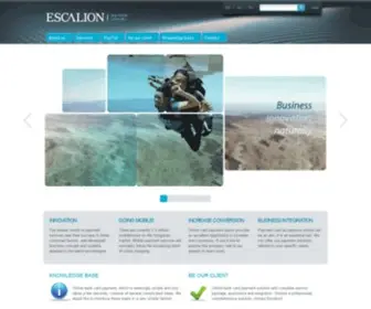 Escalion.com(Our services) Screenshot