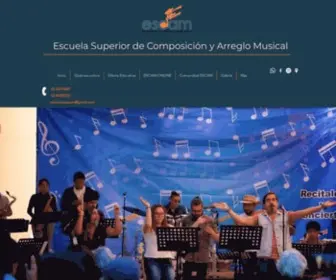 Escam.com.mx(Música) Screenshot