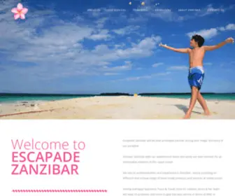 Escapadezanzibar.com(Escapade Zanzibar) Screenshot