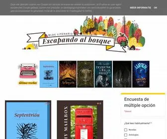 Escapandoalbosque.com(Blog literario) Screenshot