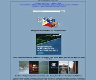 Escape2PI.com(Angeles City Travel Information throughout the Philippines Manila Cebu Subic) Screenshot