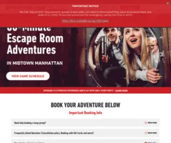 Escapegamesnyc.com(The Best Escape Room) Screenshot