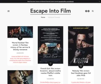 Escapeintofilm.com(Escape Into Film) Screenshot