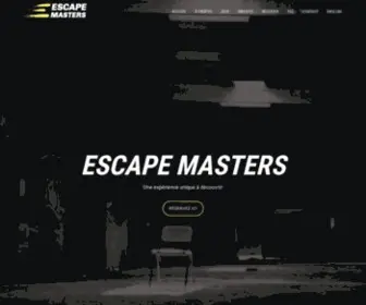 Escapemastersgame.com(ESCAPE MASTERS: Jeux d'évasion Montréal) Screenshot