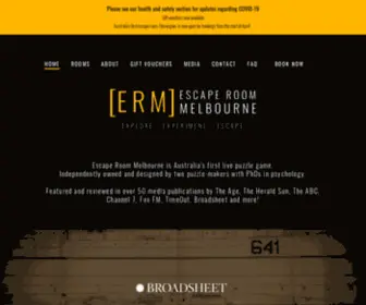 Escaperoom.com.au(Escape Room Melbourne) Screenshot