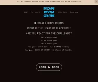 Escaperoomcentre.com(Blackpool Escape Room Games at the Escape Room Centre) Screenshot