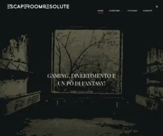 Escaperoomresolute.it(Divertimento e un po' di Fantasy) Screenshot
