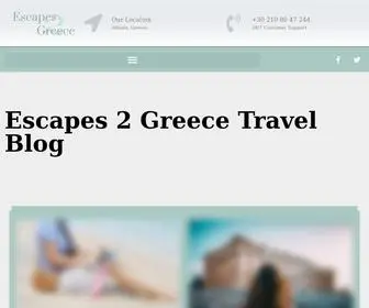 Escapes2Greece.com(Traveling to Greece blog) Screenshot