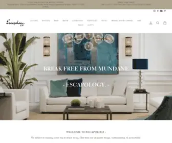 Escapologyhome.com(Furniture, Homewares and Lighting Online in UK) Screenshot