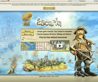 Escaria.com(The free to play strategy game) Screenshot