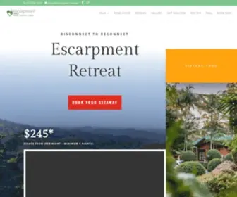 Escarpment.com.au(This Mt Tamborine accommodation features couples Villas) Screenshot