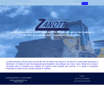 Escavazionizanotti.com(Escavazioni Zanotti) Screenshot