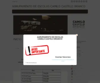 ESCCB.pt(Agrupamento de Escolas Camilo Castelo Branco) Screenshot