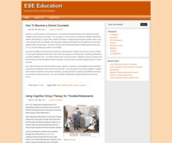 Esceducation.org(ESE Education) Screenshot