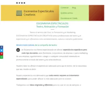 Escenaviva.com(ESCENAVIVA ESPECTACULOS CREATIVOS COMEDIA.TEATRO INFANTIL) Screenshot
