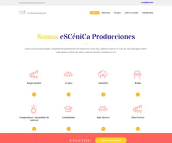 Escenicaproducciones.com(ESCéniCa) Screenshot