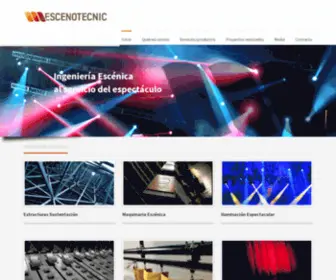 Escenotecnic.net(Proyectos de Ingeniería escénica) Screenshot