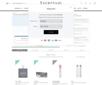 Escentual.com(Perfume & Cosmetics) Screenshot
