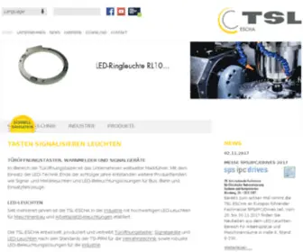 Escha-TSL.com(ESCHA TSL GmbH) Screenshot
