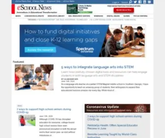 Eschoolnews.com(ESchool News Home) Screenshot