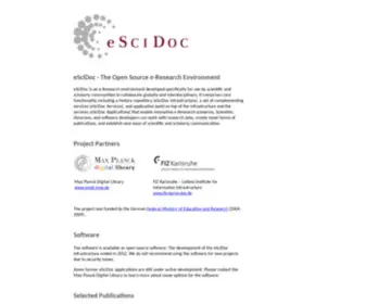 Escidoc.org(The Open Source e) Screenshot