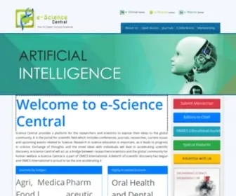 Esciencecentral.org(Science Central) Screenshot
