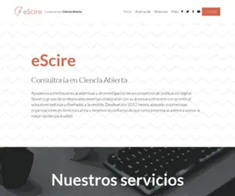 Escire.mx(Ciencia Abierta) Screenshot