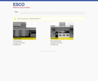 Esco-Ohio.com(ESCO) Screenshot