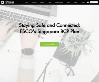 Esco.com.sg(Unified Communications and Hostile Mitigation Integrator) Screenshot