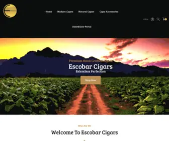 Escobarcigars.com(Puros Privados) Screenshot