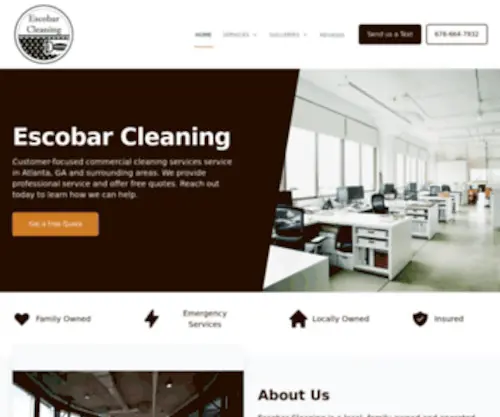 Escobarcleaningllc.com(Cleaning in Kennesaw) Screenshot