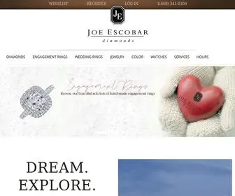 Escobardiamonds.com(Joe Escobar Diamonds is Silicon Valley's choice for quality Diamonds) Screenshot