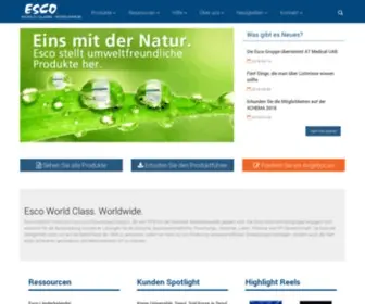 Escoglobal.de(Biological Safety Cabinets) Screenshot