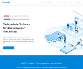 Escola.com(Webbasierte Software für den Schweizer Schulalltag) Screenshot