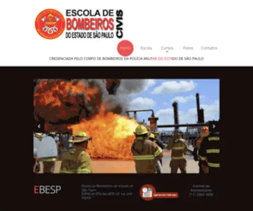 Escoladebombeiros.com.br(Escola de Bombeiros) Screenshot