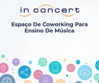 Escolainconcert.com.br(Coworking para ensino de m) Screenshot