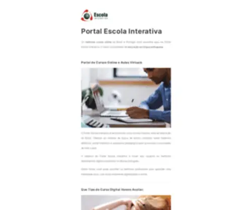 Escolainterativa.com.br(Portal Escola Interativa) Screenshot
