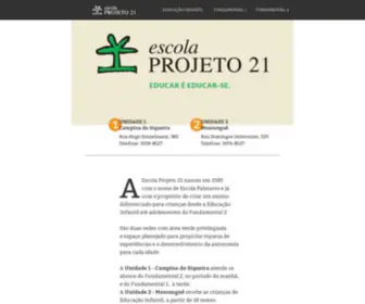 Escolaprojeto21.com.br(PARANÁ) Screenshot