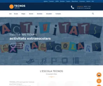 Escolatecnos.cat(Escola Tecnos) Screenshot