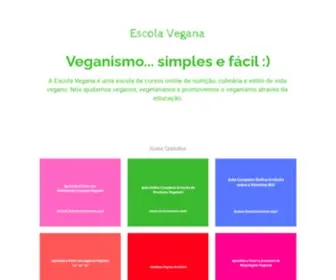 Escolavegana.com.br(Escola Vegana) Screenshot