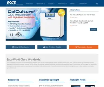 Escolifesciences.eu(Microbiological Safety Cabinets) Screenshot