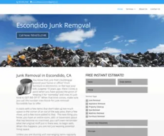 Escondidojunkremoval.com(Escondido Junk Removal) Screenshot