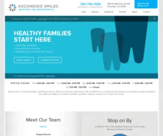 Escondidosmilesdental.com(Dentist in Escondido) Screenshot