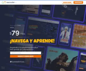 Escoolar.com(Navega y aprende) Screenshot