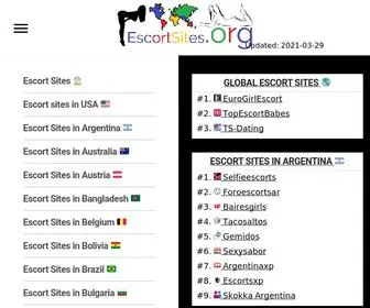 Escortsites.org(Escort Sites) Screenshot