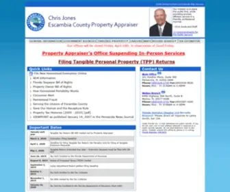 EscPa.org(Escambia County Florida Property Appraiser) Screenshot