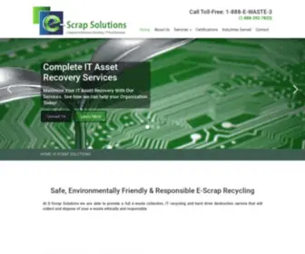 Escraprecycling.com(E-Scrap-Solutions) Screenshot