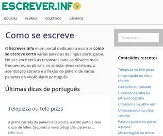 Escrever.info(Como se Escreve) Screenshot