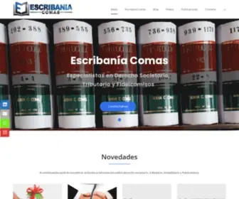 Escribaniacomas.com.ar(ESCRIBANIA COMAS) Screenshot